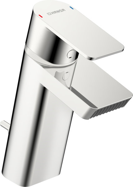 Hansa HANSASTELA single-lever basin mixer, with pop-up waste, projection 113 mm, 57092273