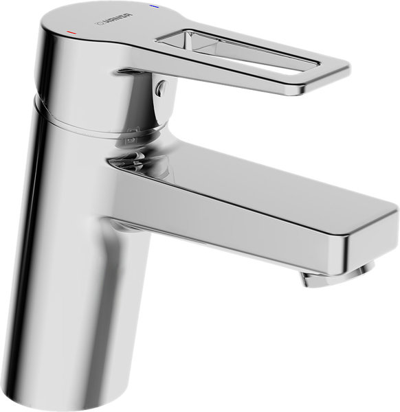 Hansa Hansatwist basin mixer, without pop-up waste, lever, projection: 121 mm, 09052285