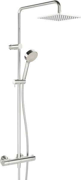 Hansa HANSAUNITA rain shower mixer, angular, chrome, 58149113