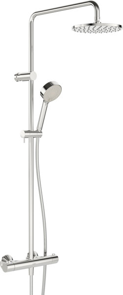 Hansa HANSAUNITA rain shower mixer, round, chrome, 58149203