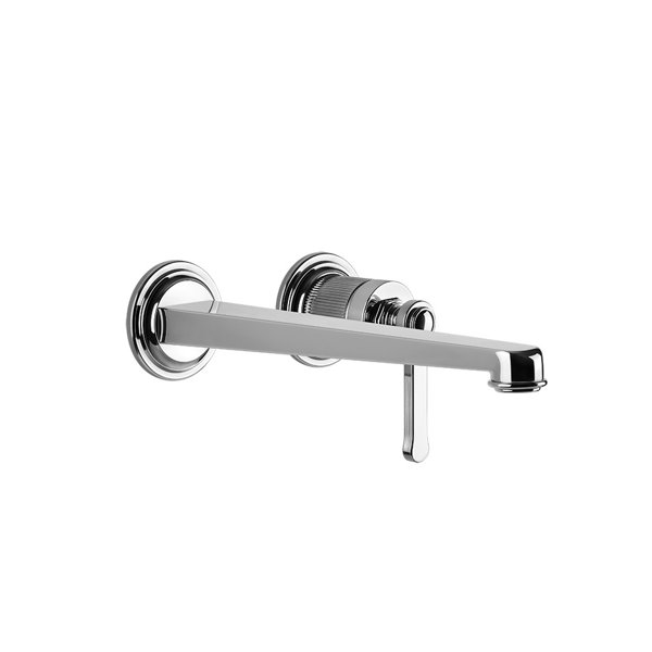 Gessi Venti20 finish-mounting set single-lever basin mixer, 243mm projection, without pop-up waste, ...