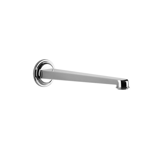 Gessi Venti20 washbasin spout, for separate single-lever mixer sensor, 243mm projection, 1/2 connection, wall mounting, 65101