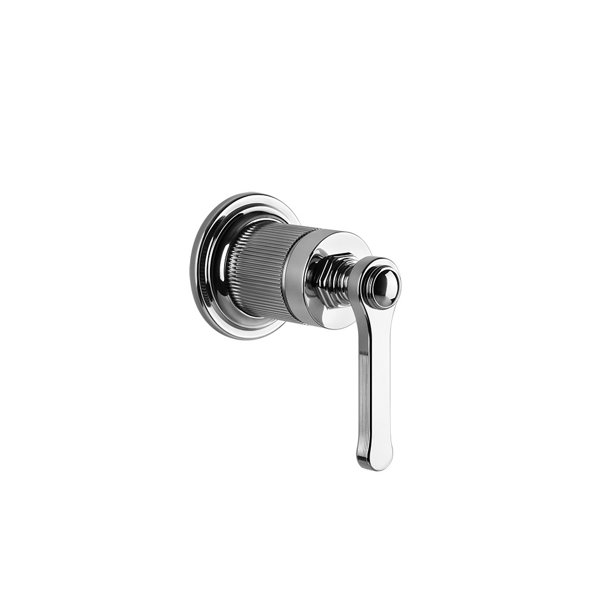 Gessi Venti20 finish-mounting set single lever basin mixer, 1-way, for separate spout, wall mounting, 65109