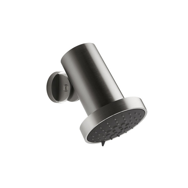 Gessi Habito anti-limestone overhead shower with joint, swivel, rain, soft rain and massage, wall mo...