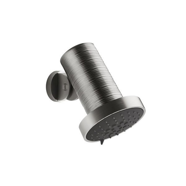 Gessi Habito anti-limestone overhead shower with joint, rain, soft rain and massage, wall mounted an...