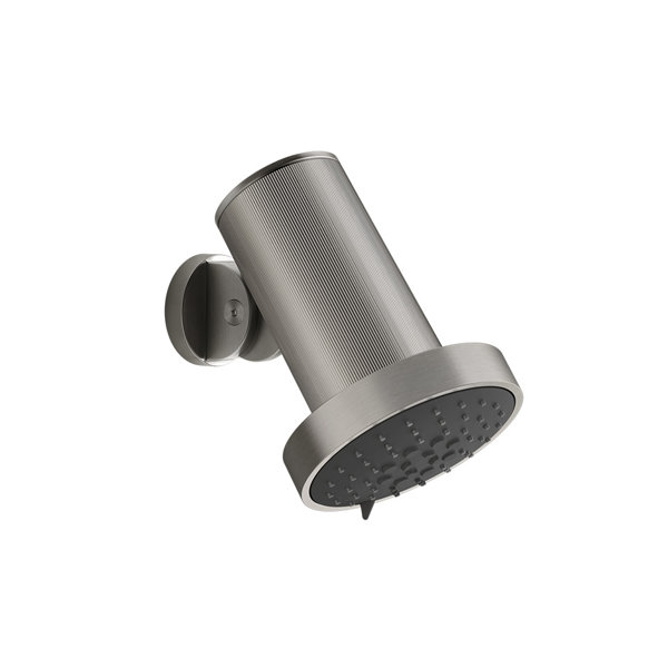 Gessi Habito anti-limestone overhead shower with joint, rain, wall mounted, DIAMANTATO, 57271