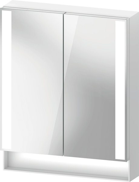 Duravit Qatego mirror cabinet, side light panels, 600x155x750mm, QA71500