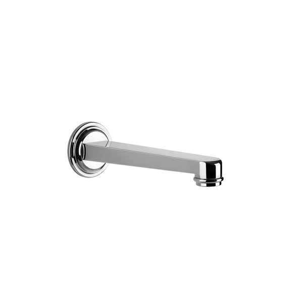 Gessi Venti20 bath spout, for separate single lever mixer, 1/2 connection, 209mm projection, wall mounting, 65103