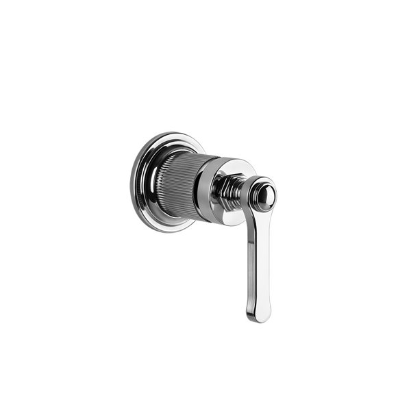 Gessi Venti20 finish-mount set basin/tub/shower single lever mixer, for separate spout, 1-way, cartridge D35mm, wall mounting, 65131