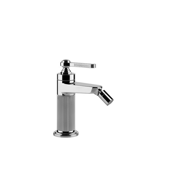 Gessi Venti20 bidet single lever mixer, with drain set, projection 115mm, 3/8 connection, table mounting, 65007