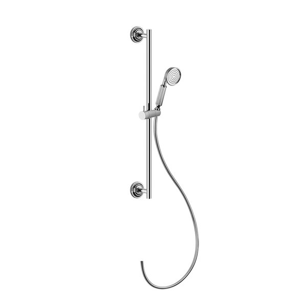 Gessi Venti20 shower bar with angled bracket, with swivel shower holder, wall mounting, 1-jet, 1/2 connection, 65143