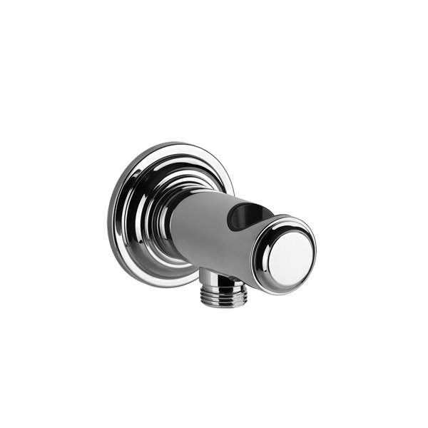 Gessi Venti20 wall connection elbow with shower holder, 1/2 connection, wall mounting, 65161