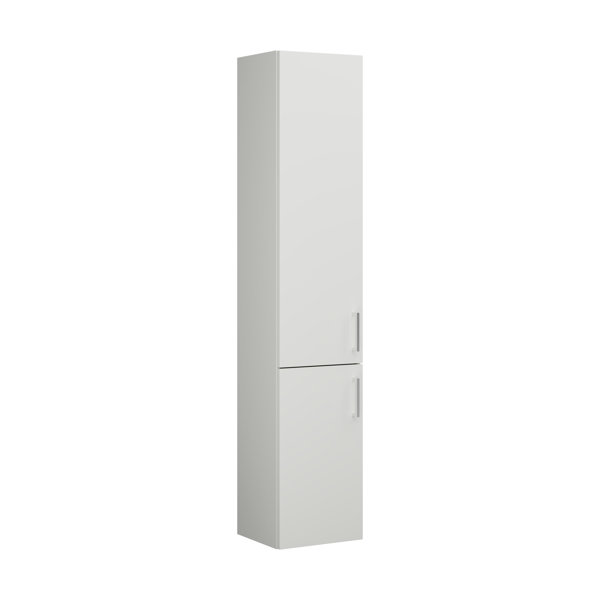 Burgbad Eqio Tall cabinet with 2 doors and 1 internal drawer, door hinge left, width: 350 mm