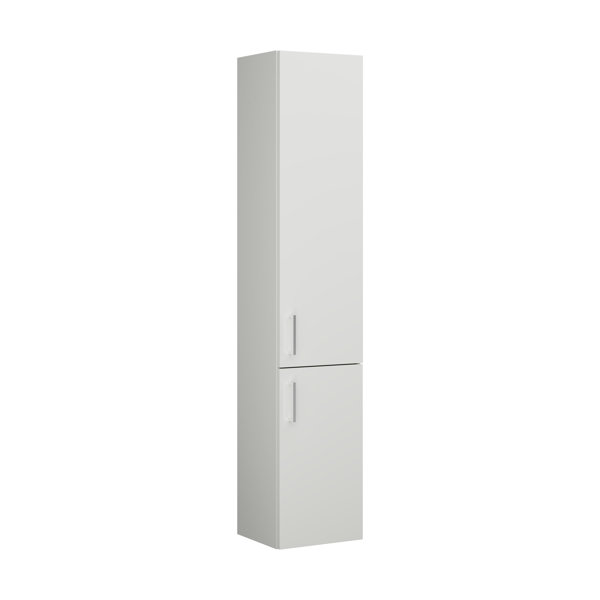 Burgbad Eqio Tall cabinet with 2 doors and 1 internal drawer, door hinge right, width: 350 mm