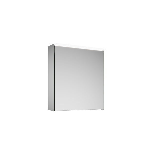 Burgbad Vry LED mirror cabinet, door hinge left, width 606mm