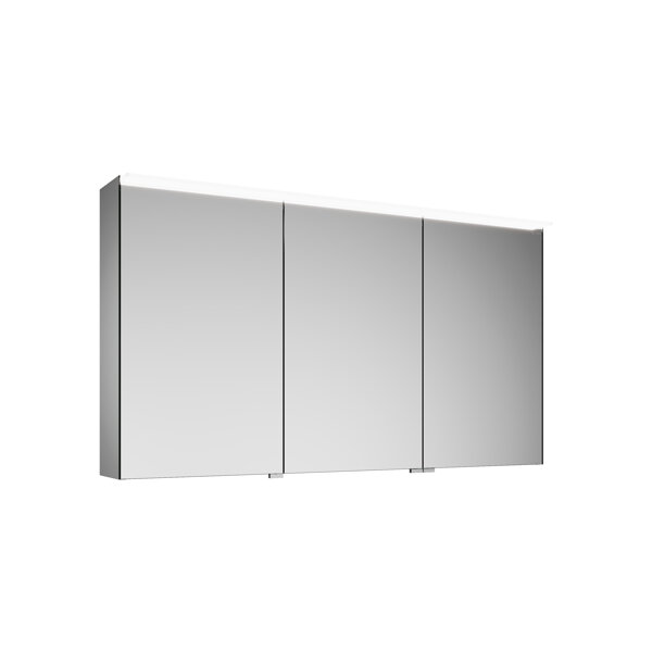 Burgbad Vry LED mirror cabinet, 3 doors, double doors right, width 1206mm