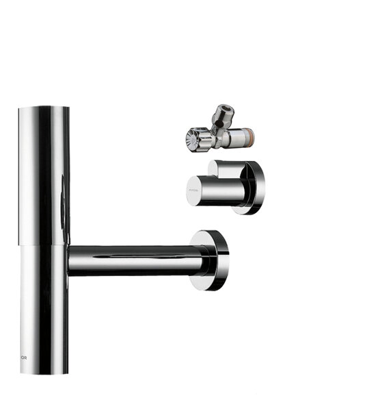 Hansgrohe Axor Flowstar design siphon set, with two angle valve and pushers, 51304