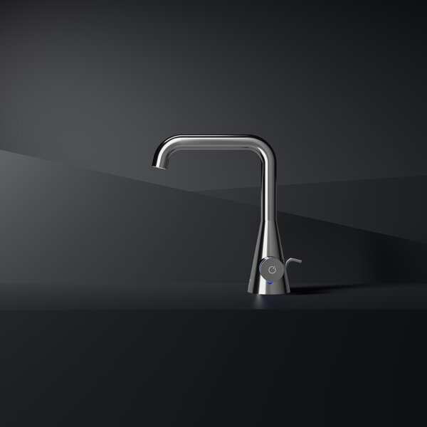 Steinberg Series 310 Iconic basin mixer electronic, with pop-up waste, projection 152mm, 31010