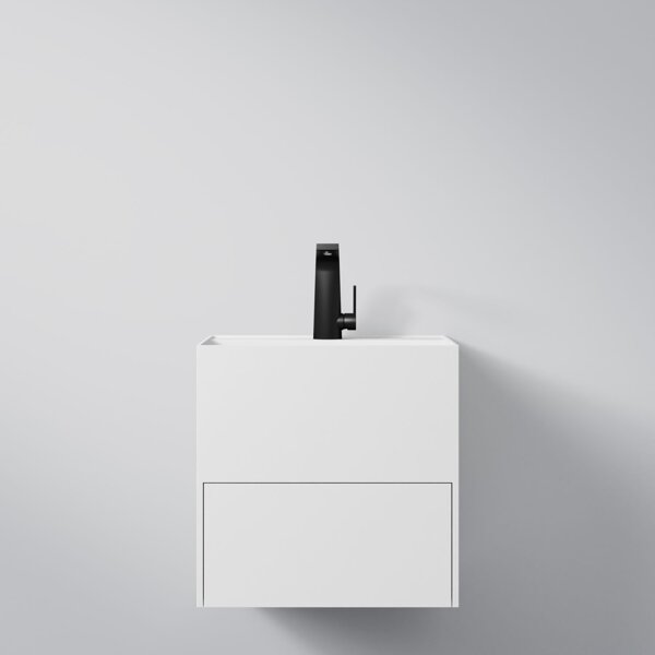 Steinberg Series 443 wall-mounted washbasin, with pull-out, 500x400x500mm, 1 tap hole, with overflow...