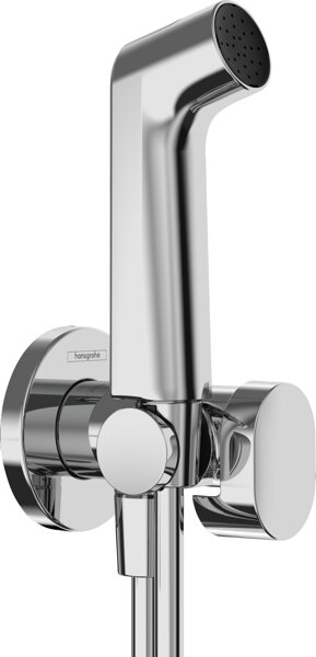 hansgrohe Bidette S hand shower, 1jet, for cold water, with shower head holder, round design, EcoSmart+, 29230