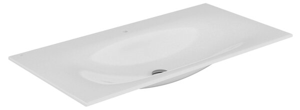 Keuco Edition 11 ceramic washbasin 31150, 1055x17x538mm, with 1 tap hole, white