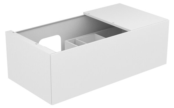 Keuco Edition 11 Vanity unit 31153, 1 pot-and-pan drawer, with LED interior lighting, 1050 x 350 x 535 mm