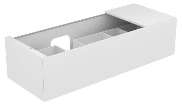 Keuco Edition 11 Vanity unit 31163, 1 pot-and-pan drawer, with LED interior lighting, 1400 x 350 x 535 mm