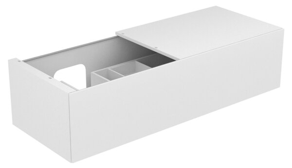 Keuco Edition 11 Vanity unit 31165, 1 pot-and-pan drawer, with LED interior lighting, 1400 x 350 x 535 mm