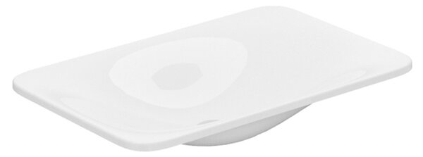 Keuco Edition 400 ceramic washbasin 31570, without tap hole, white, 600x16x400mm