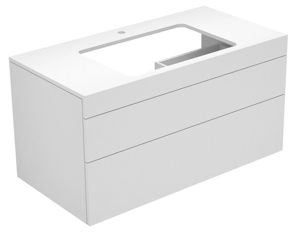 Keuco Edition 400 Vanity unit 31572, with tap hole drilling, 1050 x 546 x 535 mm