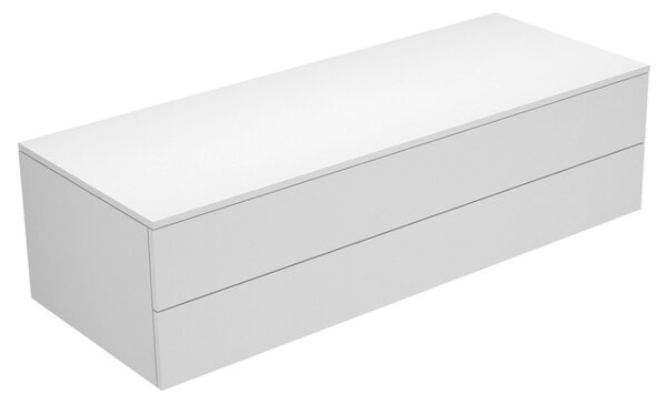 Keuco Edition 400 Sideboard 31762, 2 pull-outs, 1400 x 382 x 535 mm