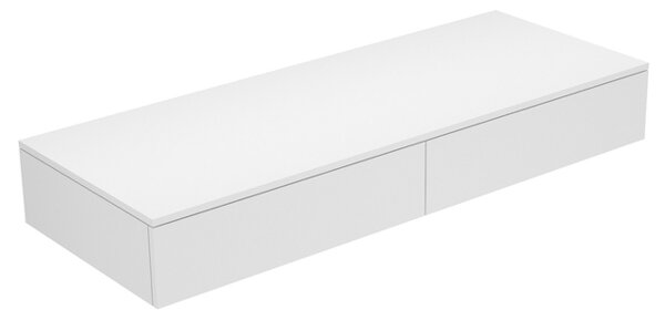 Keuco Edition 400 sideboard 31764, 2 pull-outs, 1400 x 199 x 535 mm
