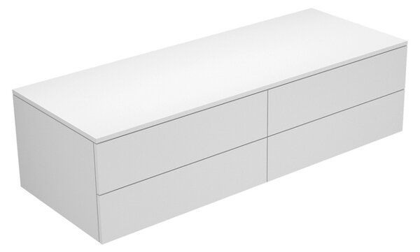 Keuco Edition 400 Sideboard 31766, 4 pull-outs, 1400 x 382 x 535 mm