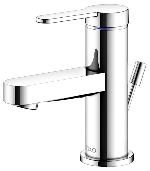 Keuco IXMO Flat single lever washbasin mixer 60, with pop-up waste, projection 89 mm, 59504