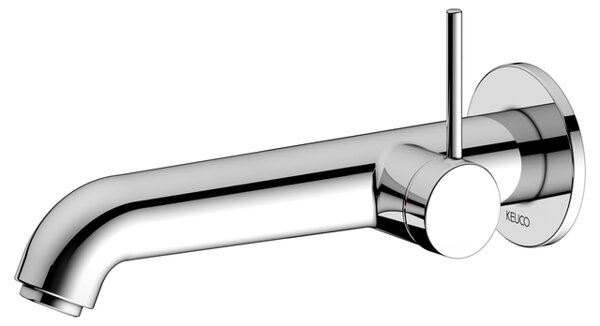 Keuco IXMO Soft washbasin mixer for concealed mounting, without pop-up waste, projection 225 mm, rou...