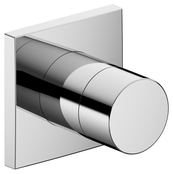 Keuco IXMO fitting 59541, shut-off valve for flush mounting DN15, rosette square, handle IXMO Pure