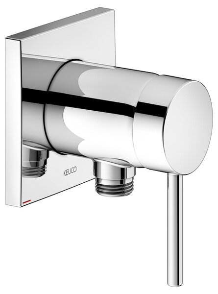 Keuco IXMO Solo 59552, single lever shower mixer with hose connection IXMO Soft rosette angular UP DN 15