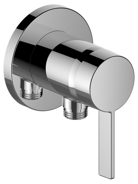 Keuco IXMO Solo 59552, single lever shower mixer with hose connection IXMO Pure rosette round UP DN 15