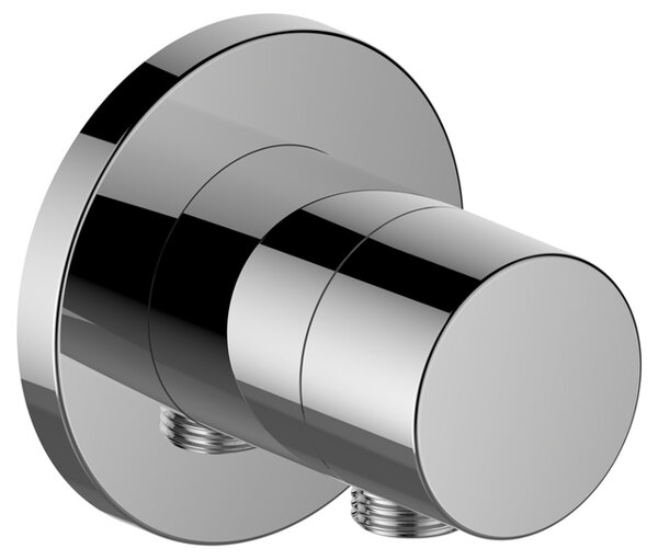 Keuco IXMO fitting 59556, 2-way diverter valve with hose connection concealed, round rosette, Puro handle, without shut-off