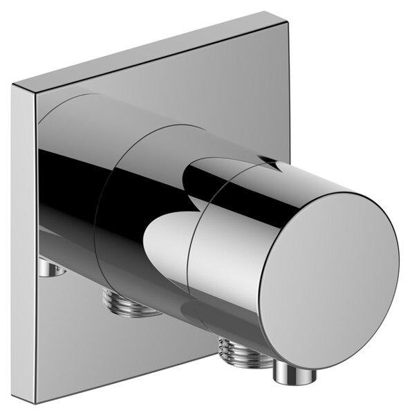 Keuco IXMO fitting 59556, 2-way diverter valve with hose connection concealed, square rosette, Comfort handle, without shutoff