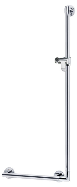 Keuco Plan Care angled handle 34906, 90 Gr, width:565mm, height:1265mm, with shower head holder