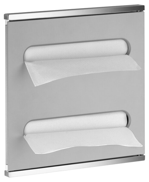 Keuco Plan Integral Module Wash basin 2 44985, chrome-plated and aluminium, left hinged