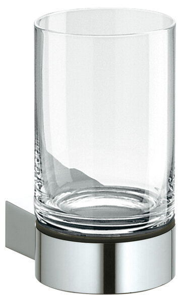 Keuco Plan glass holder 14950, complete with acrylic glass, chrome-plated