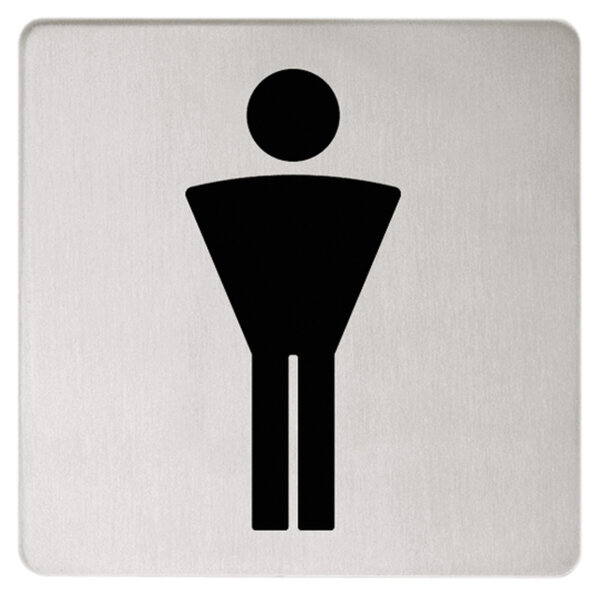 Keuco Plan door sign symbol men 14967, chrome-plated