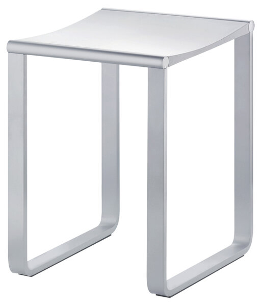 Keuco Plan Stool 14982, chrome plated and black grey