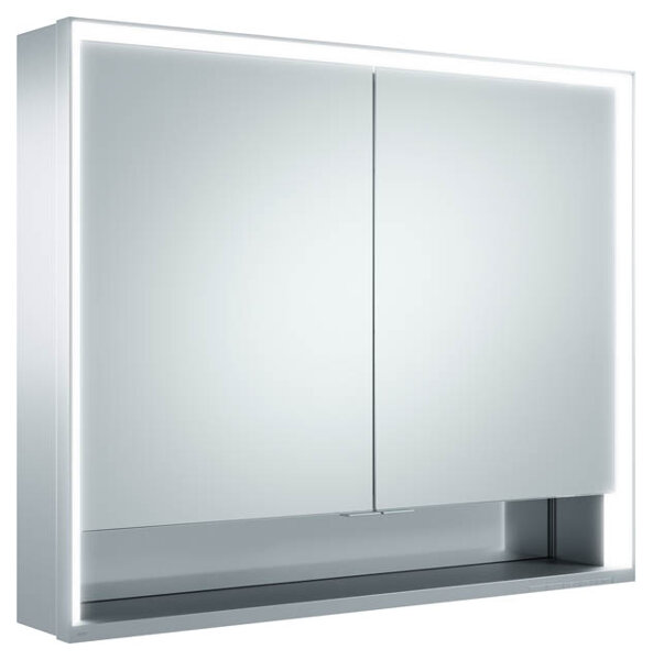 Keuco Royal Lumos mirror cabinet 14303, 2 revolving doors, wall-mounted, 900mm