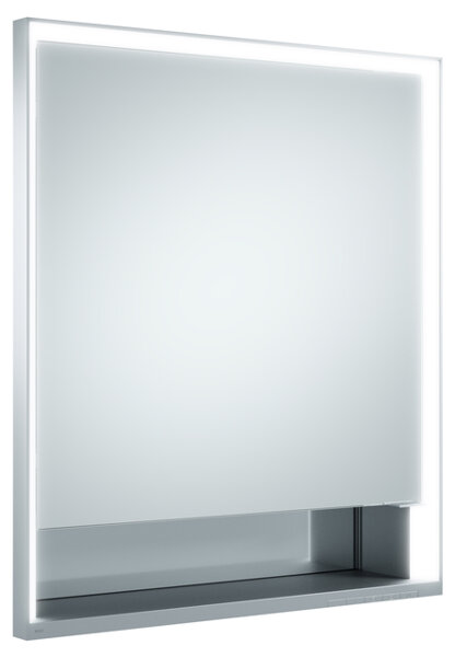 Keuco Royal Lumos mirror cabinet 14311, 1 revolving door, wall mounting, left stop, 650mm