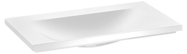 Keuco Royal Reflex cast mineral washbasin 34061, without tap hole, white, 800x30x490mm