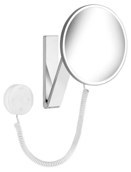 Keuco iLook_move make-up mirror, 17612, illuminated, 5-stage adjustable light colour, with 212 mm, chrome-plated