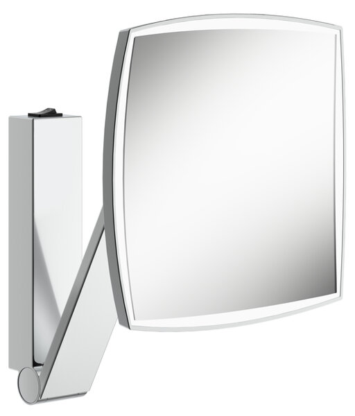 Keuco iLook_move vanity mirror, illuminated, rocker switch, chrome-plated, 1 light colour, 200x200 m...